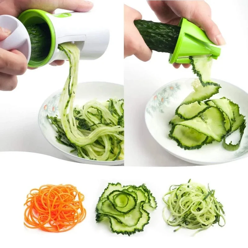 Spiraliseur de Légumes Multifonction en Acier Inoxydable