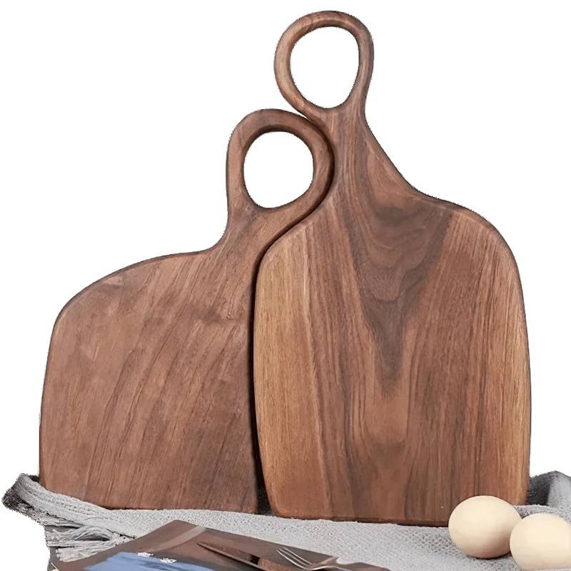 Planche à Découper Cuisine Bois Noyer Massif Traditionnelle
