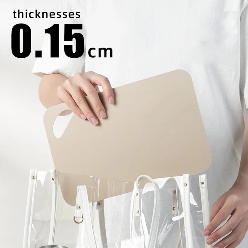 Planche à découper de cuisine flexible, colorée en plastique, antidérapante