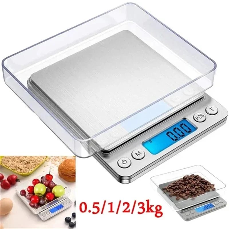 Balance de Cuisine Numérique de Poche LCD Rétroéclairé