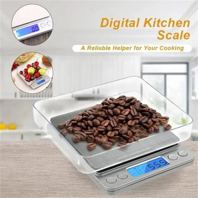 Balance de Cuisine Numérique de Poche LCD Rétroéclairé