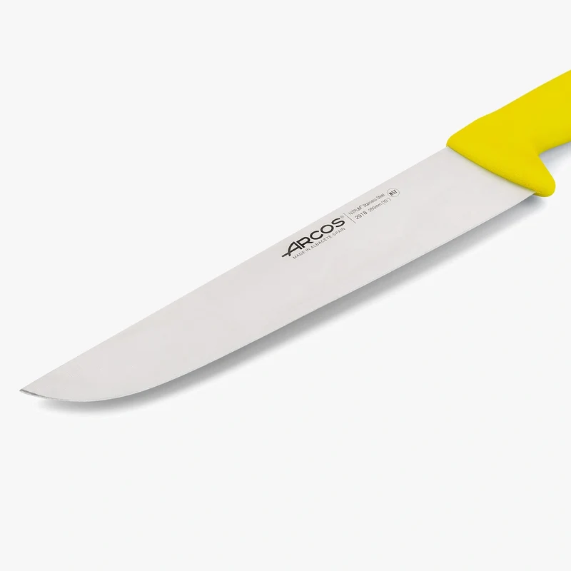 Cuchillo Carnicero color amarillo Serie 2900 250 mm