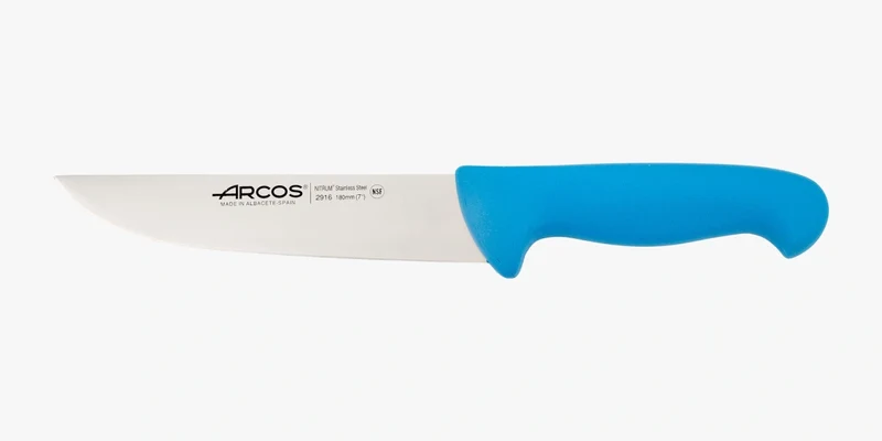 Cuchillo Carnicero color azul Serie 2900 180 mm
