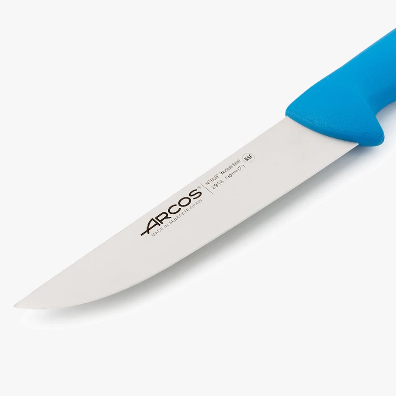 Cuchillo Carnicero color azul Serie 2900 180 mm
