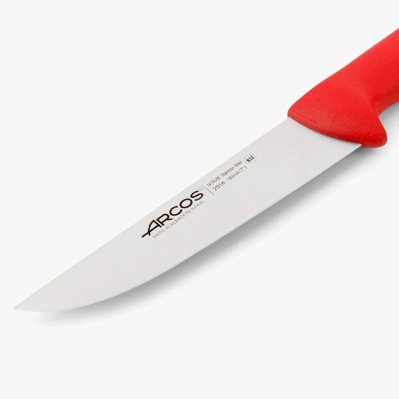 Cuchillo Carnicero color rojo Serie 2900 180 mm