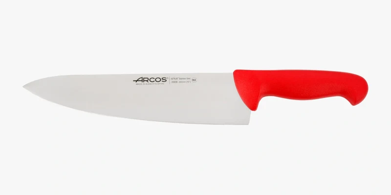Cuchillo Cocinero color rojo Serie 2900 250 mm