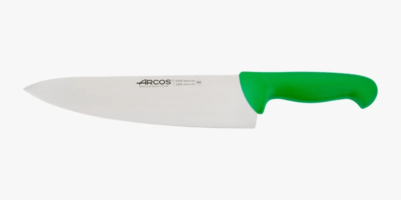 Cuchillo Cocinero color verde Serie 2900 250 mm