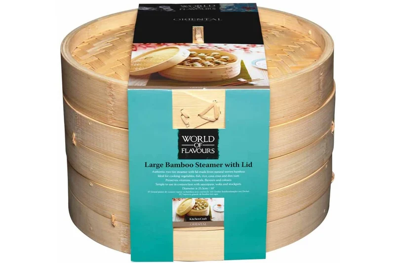 Cuiseur vapeur bambou Kitchen Craft 2 niveaux