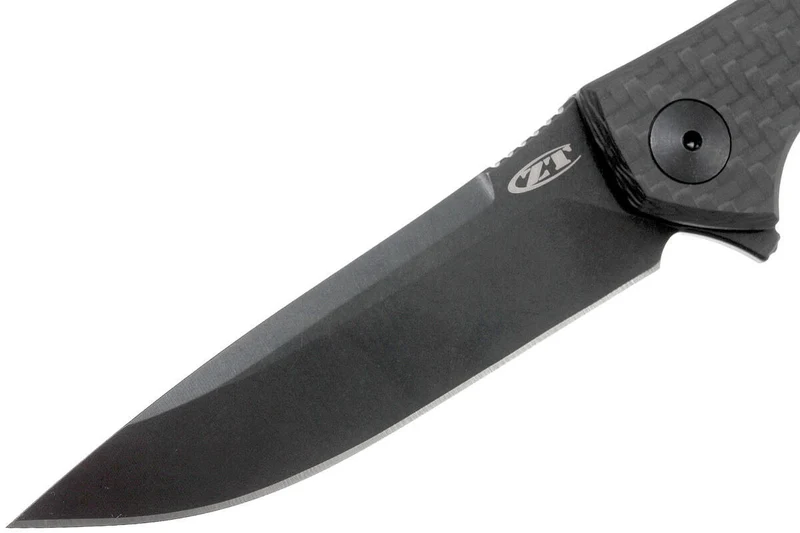 Couteau pliant Zero Tolerance ZT0450CF manche fibre de carbone et titanium noir 10,4cm