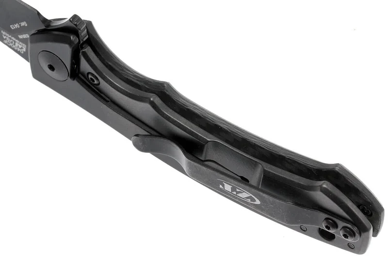 Couteau pliant Zero Tolerance ZT0450CF manche fibre de carbone et titanium noir 10,4cm