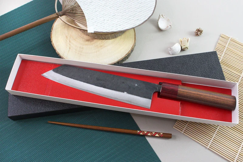 Couteau kiritsuke japonais artisanal Wusaki Yuzo BS2 21cm