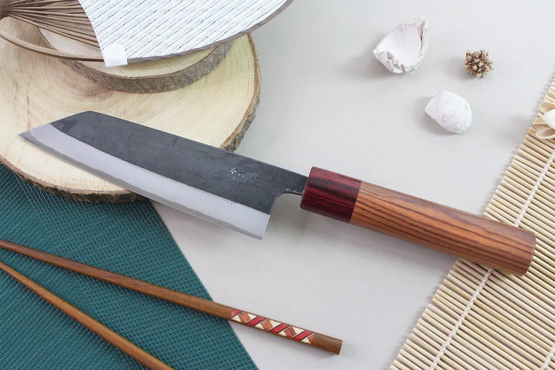 Couteau kiritsuke japonais artisanal Wusaki Yuzo BS2 15cm