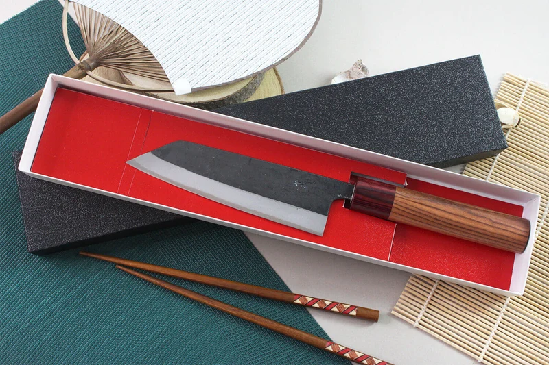 Couteau kiritsuke japonais artisanal Wusaki Yuzo BS2 15cm