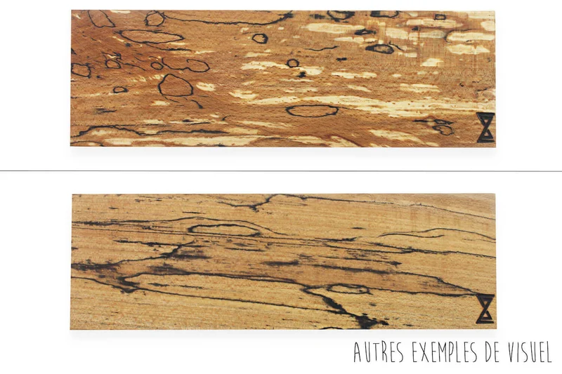Barre aimantée artisanale Essences Creations en hêtre et résine 30cm - 3 places