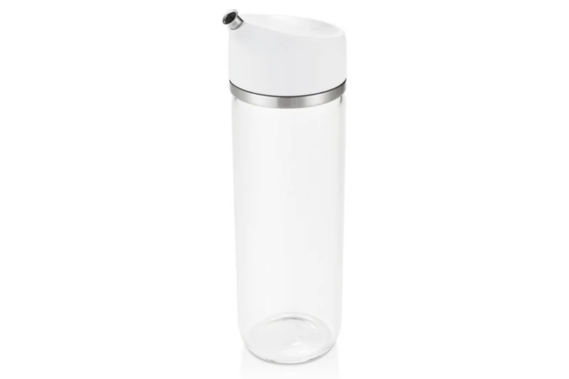 Huilier / vinaigrier OXO en verre avec bec verseur anti goutte