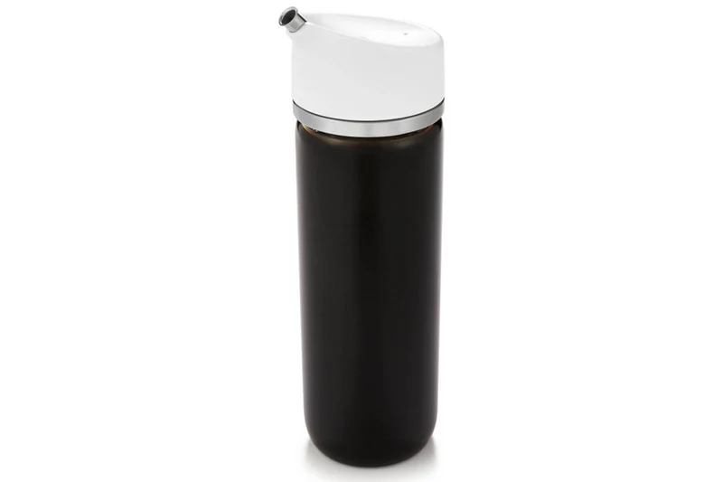 Huilier / vinaigrier OXO en verre avec bec verseur anti goutte