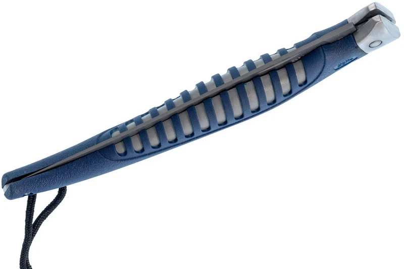 Couteau Pliant Buck SILVER CREEK n°220 bleu manche caoutchouc et fibres de verre 18,5cm