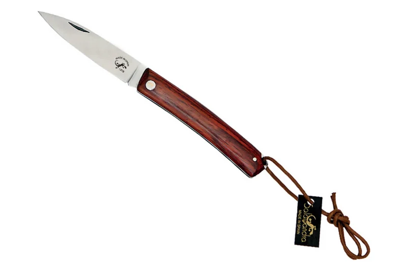 Couteau pliant artisanal Salamandra manche cocobolo 10cm + étui