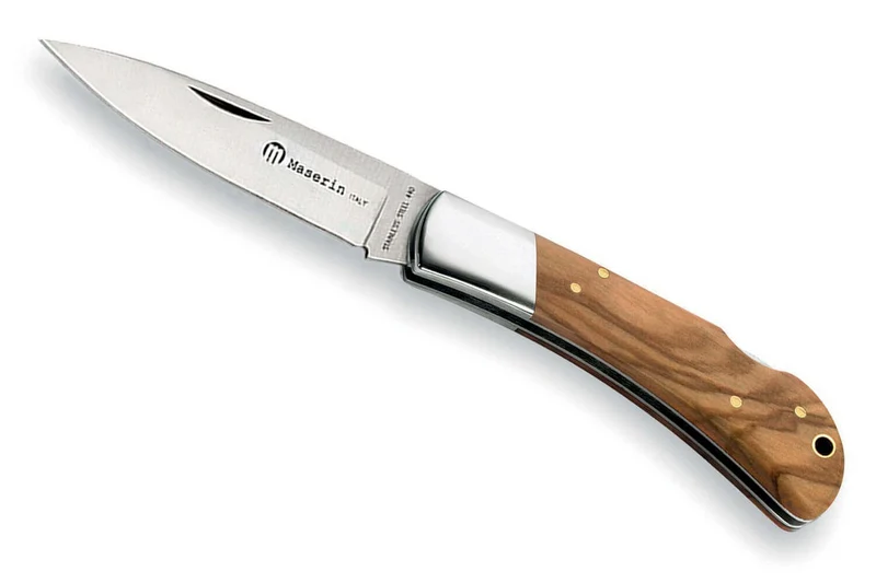 Couteau pliant Maserin 126 manche olivier 10cm