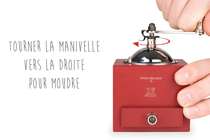 Moulin à poivre à manivelle Peugeot Roellinger 13cm