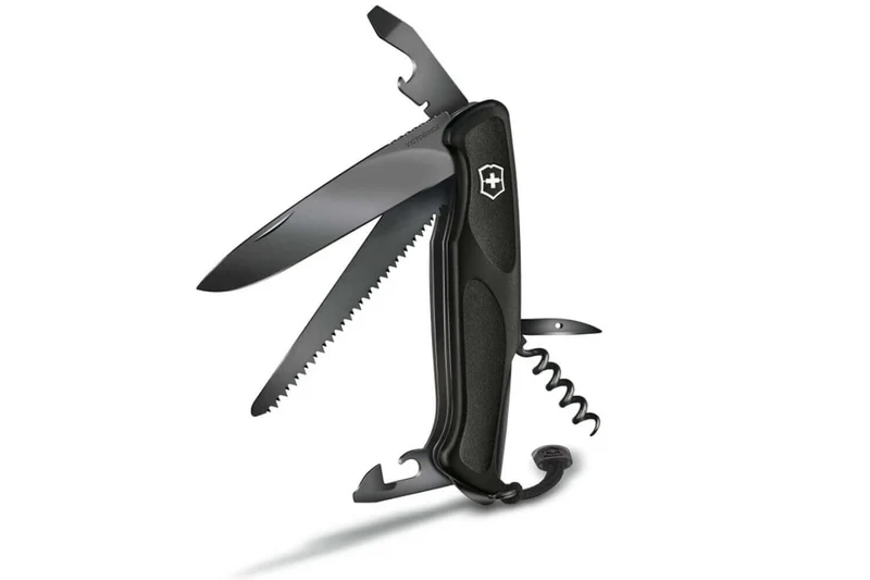 Couteau suisse Victorinox Ranger grip 55 onyx Black Edition 130mm 12 fonctions