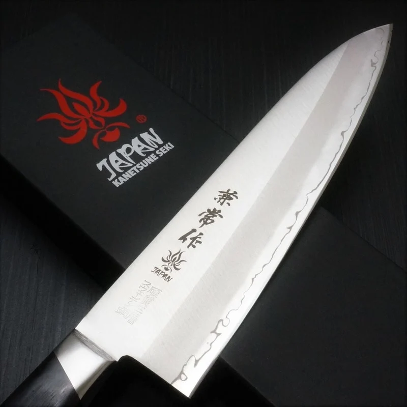 Couteau de chef japonais Japan Kanetsune 18.5cm acier Sandvik