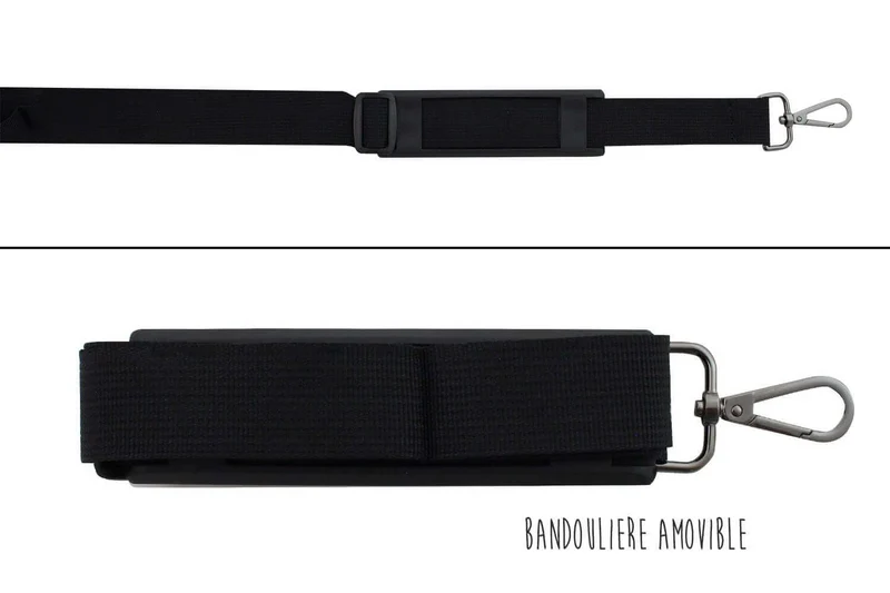 Mallette vide Wusaki pour 21 couteaux et ustensiles + 1 grande poche de rangement