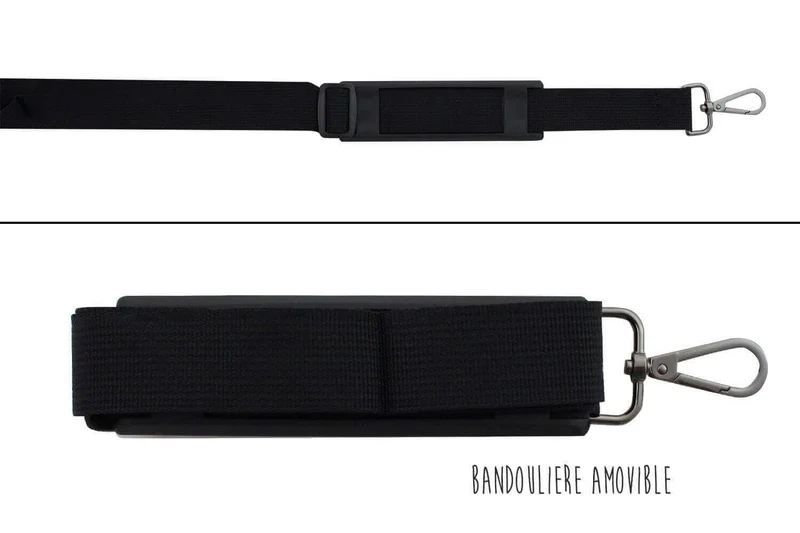 Trousse vide Wusaki pour 9 couteaux et ustensiles + 2 poches de rangement