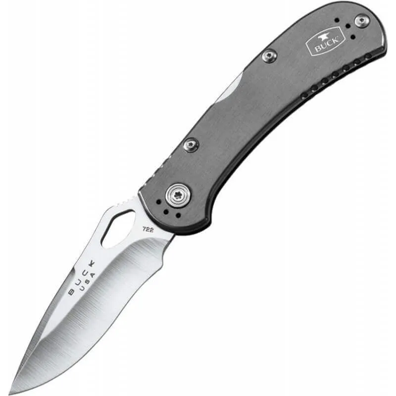 Couteau pliant BUCK SPITFIRE n°722GYS1 manche gris 11cm