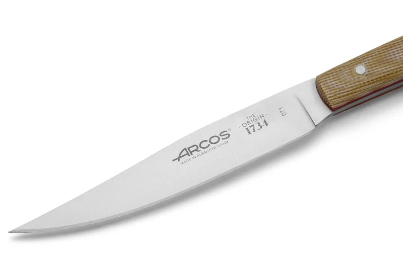 Coffret 4 couteaux à steak Arcos The Origin 11cm manches en micarta beige