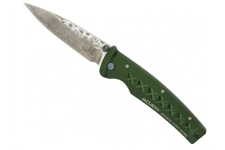 Couteau pliant MCUSTA Tsuchi Fusion MC-163D Damas martelé 11cm