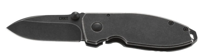 Couteau pliant CRKT SQUID 2490KS manche acier inox noir 8,8cm