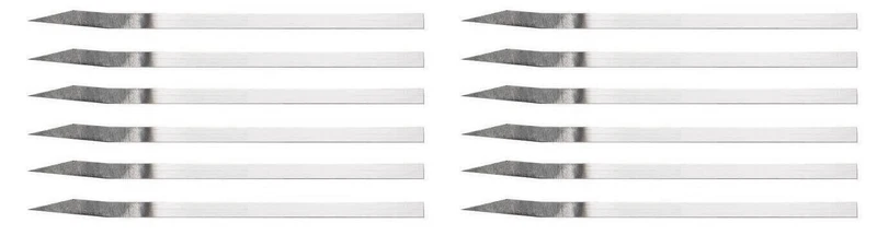 Lame de boulanger courbée en acier carbone - Lot de 12