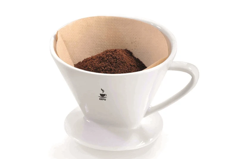 Filtre à café Gefu SANDRO en porcelaine blanche taille 2