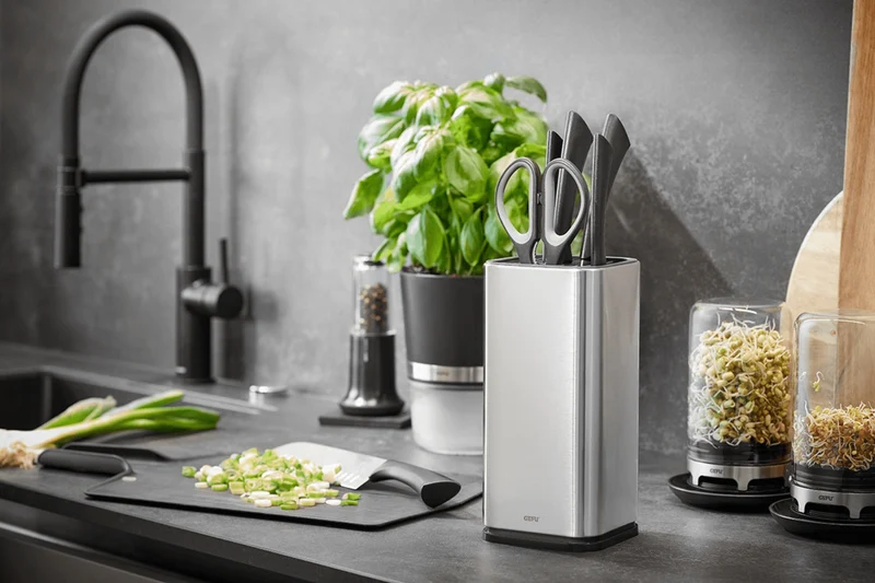 Bloc vide Gefu INSIEM en inox 18/0 et ABS 14 compartiments