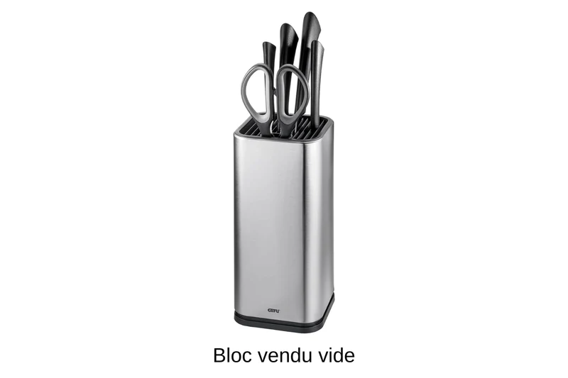 Bloc vide Gefu INSIEM en inox 18/0 et ABS 14 compartiments