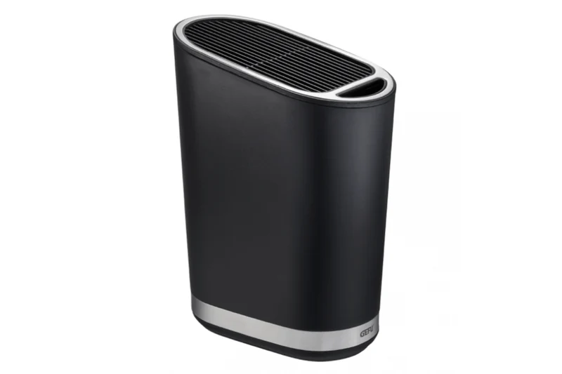 Bloc vide Gefu Smartline en polymère noir et inox 28 compartiments