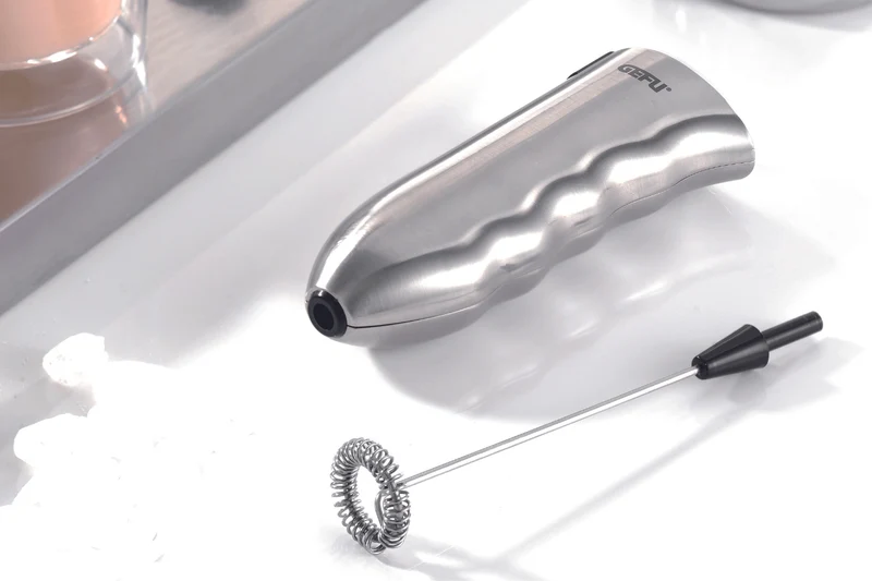 Mousseur à lait électrique Gefu Marcello en acier inox et polymère