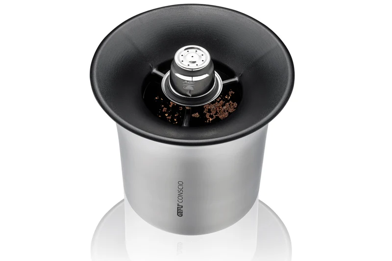 Bac de récupération du marc de café Gefu Conscio en acier inox / ABS / Silicone