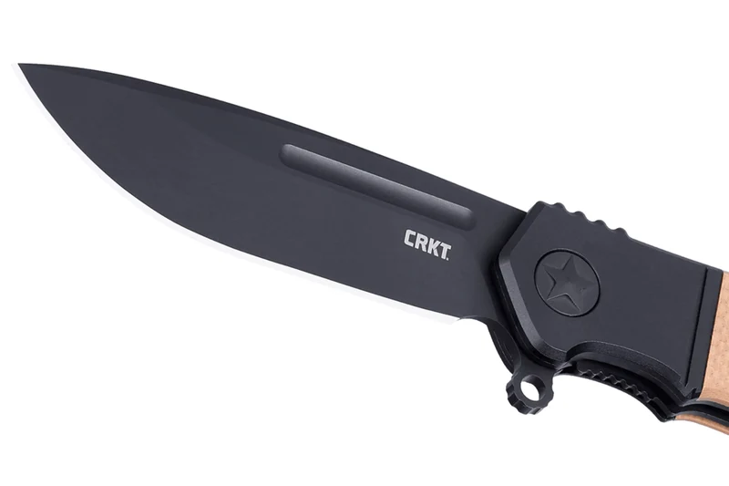Couteau pliant CRKT Homefront K245BKP lame noire manche en G10 brun 9,8cm