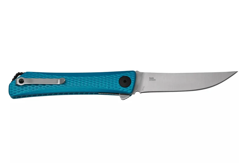 Couteau pliant CRKT Kalbi 7540 manche en aluminium bleu 10,2cm