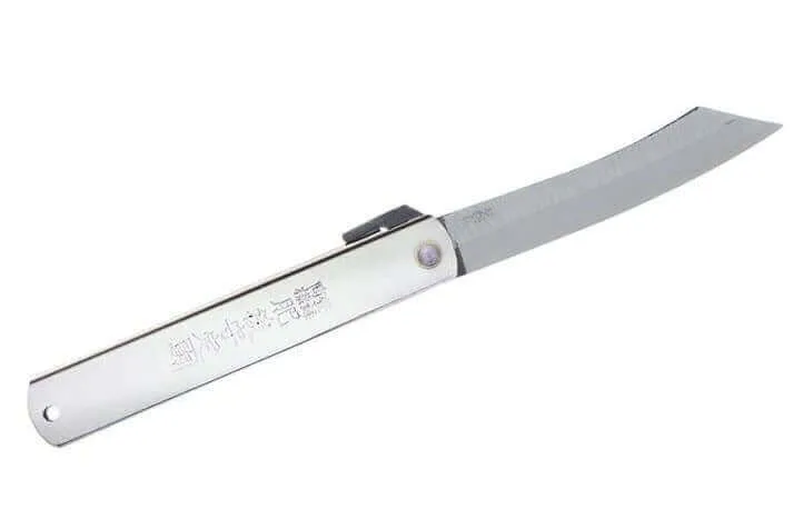 Couteau pliant Higonokami 667 acier carbone manche gravé 7,5cm en acier