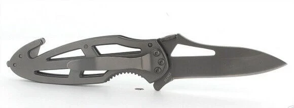 Couteau pliant de secours Herbertz 236710 manche perforé en acier 10cm