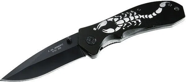 Couteau pliant Herbertz 44067 manche décor scorpion 11cm