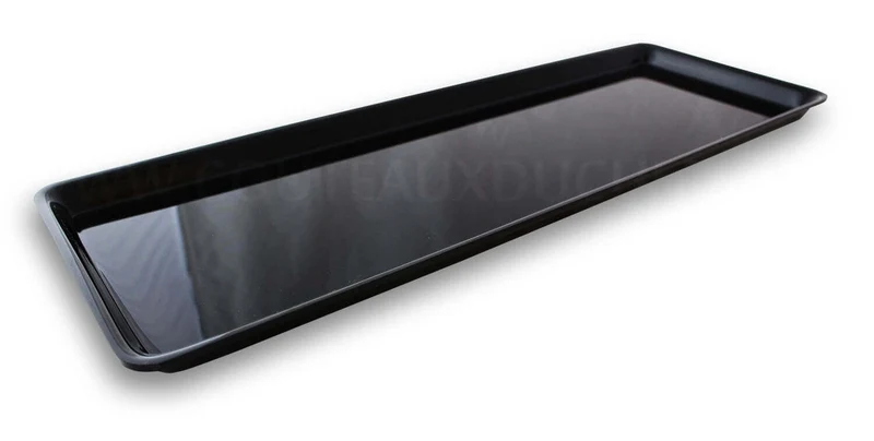 Plateau de présentation professionnel en Altuglas® noir - 58x21cm