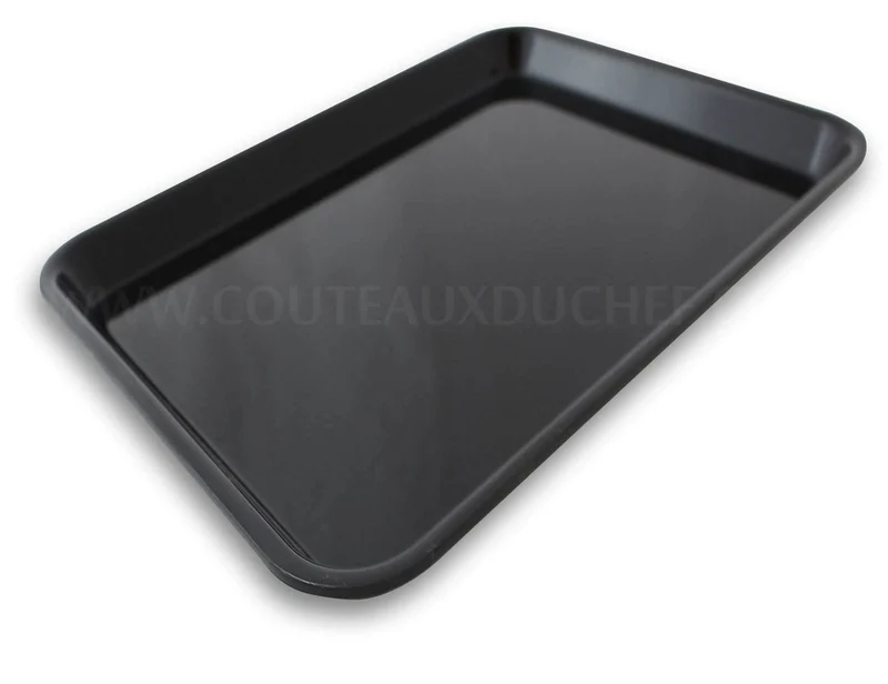 Plateau de présentation professionnel en Altuglas® noir - 56.5x27cm