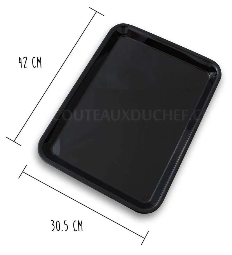 Plateau de présentation professionnel en Altuglas® noir - 42x30.5cm