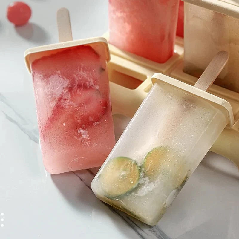 9 Moules à Glace Maison avec Bâtonnet en Plastique