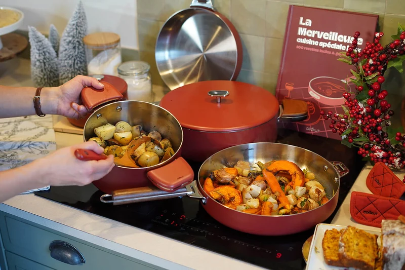 Anse amovible colorée Cookut La Merveilleuse en inox