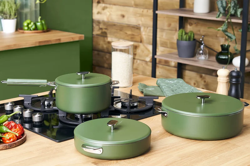 Casserole Cookut La Merveilleuse 16cm en acier inoxydable Steel Green®